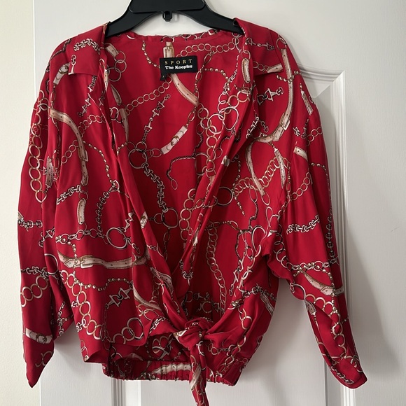 The Kooples chain printed shirt size small - Picture 3 of 5
